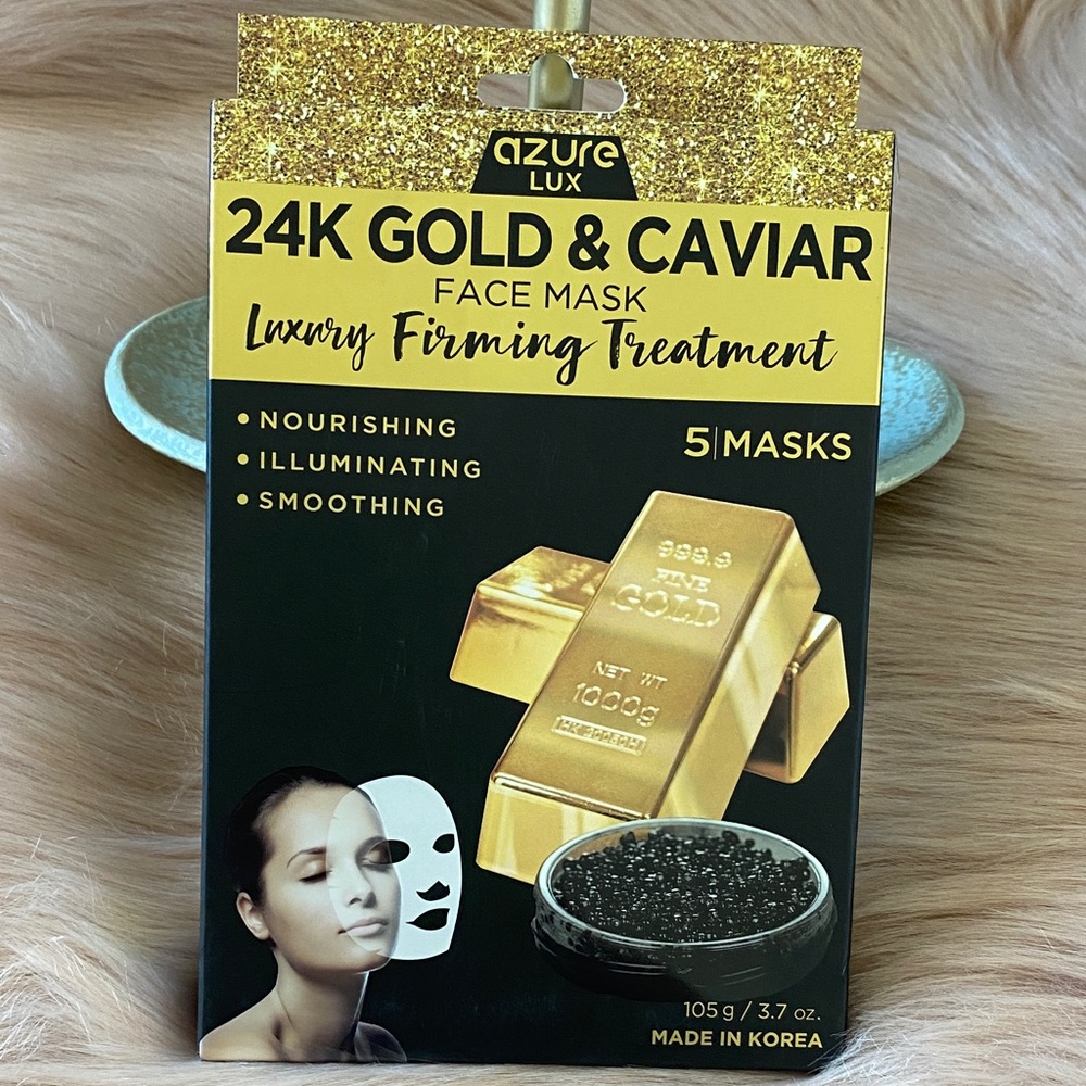 Azure Lux Gold & Caviar Face Mask Set 5- Mask